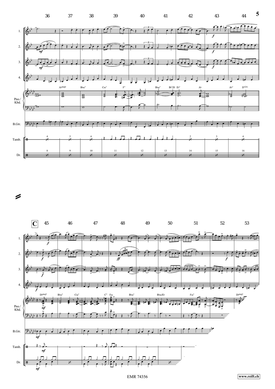 Shall We Gather At The River Clarinet Quartet scores gallery preview page 5