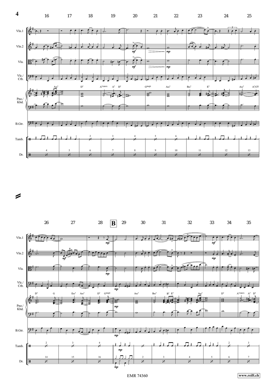 Shall We Gather At The River String Quartet scores gallery preview page 4