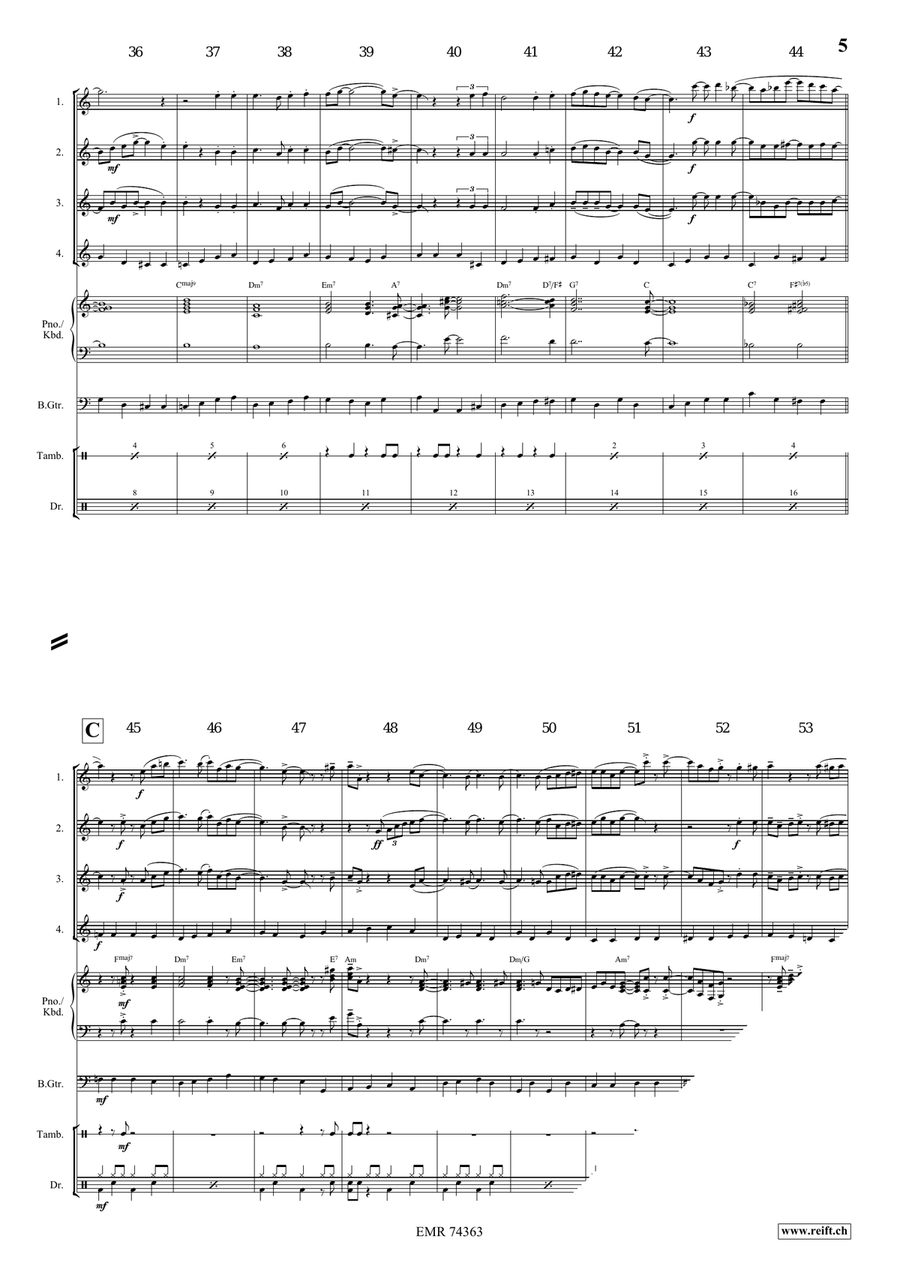 Shall We Gather At The River Flute Quartet scores gallery preview page 5