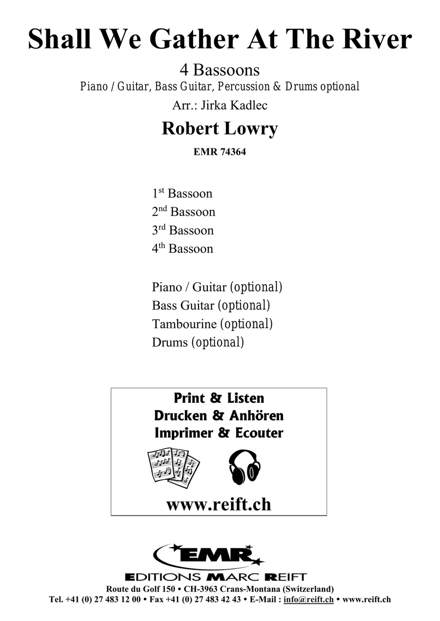 Shall We Gather At The River Bassoon Quartet scores gallery preview page 2