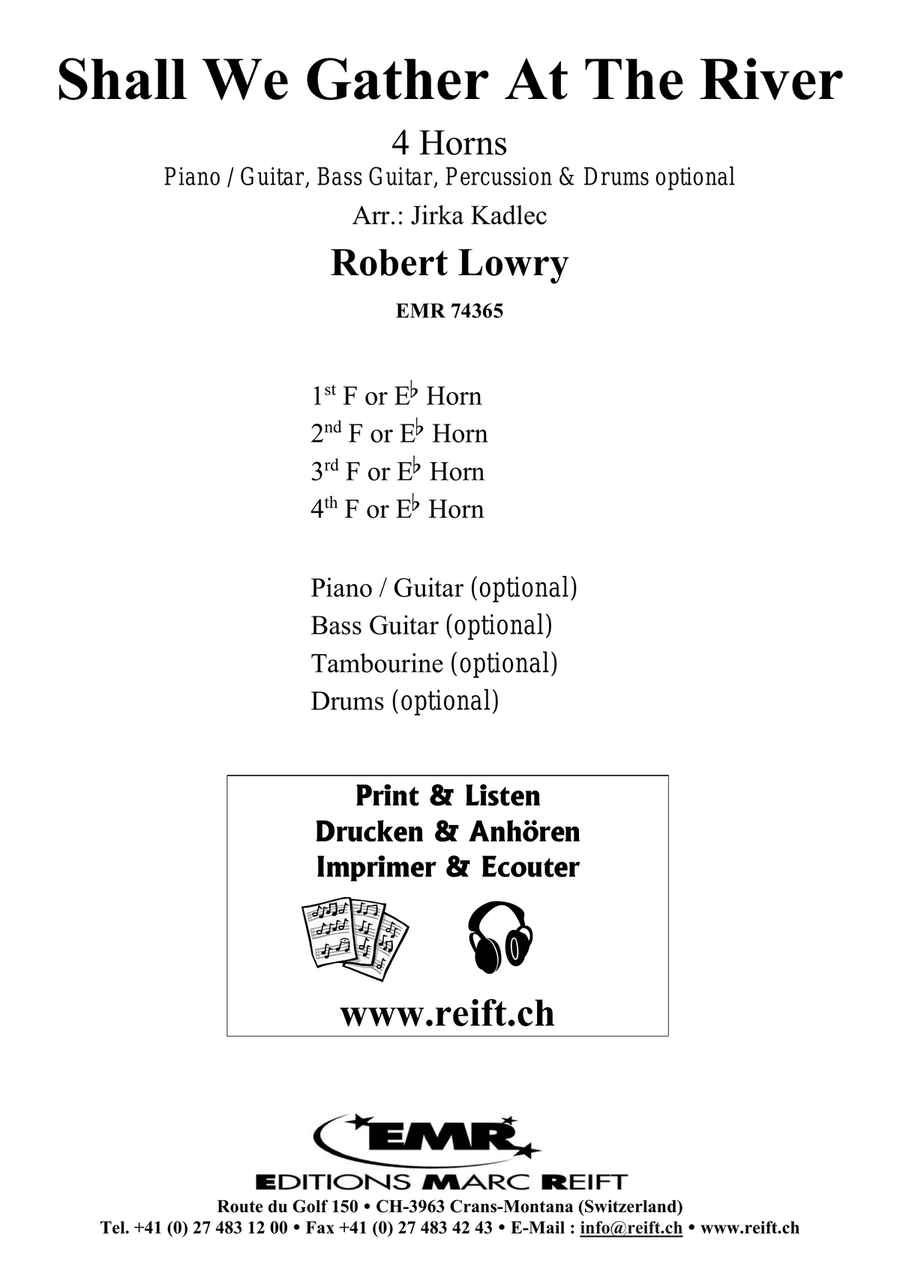 Shall We Gather At The River Horn scores gallery preview page 2