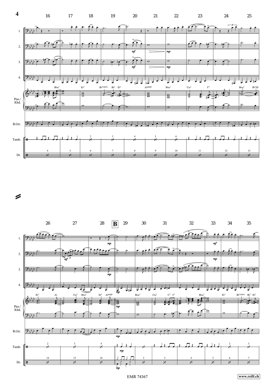 Shall We Gather At The River Tuba Quartet scores gallery preview page 4