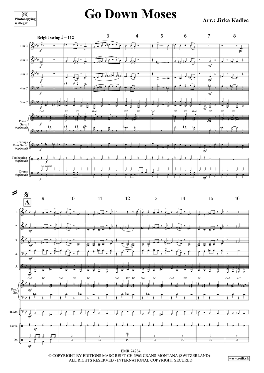 Go Down Moses Go Down Moses Score scores gallery preview page 3