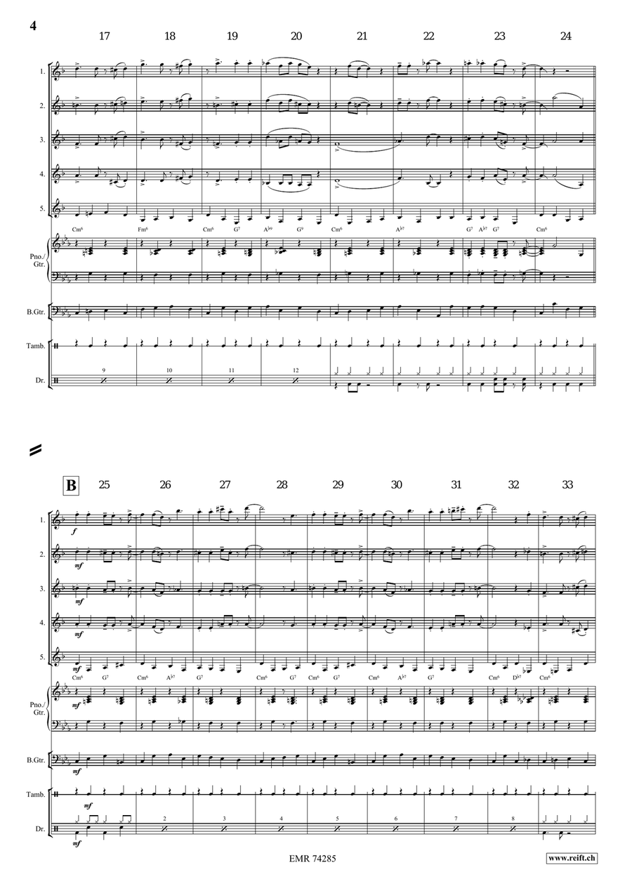 Go Down Moses Go Down Moses Clarinet Quintet scores gallery preview page 4