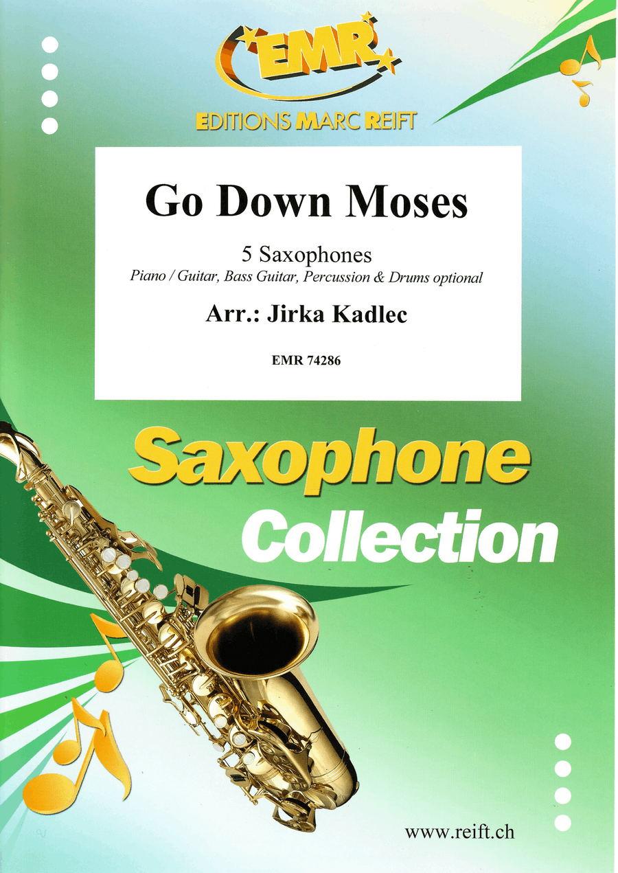 Go Down Moses Go Down Moses Saxophone Quintet scores gallery preview page 1