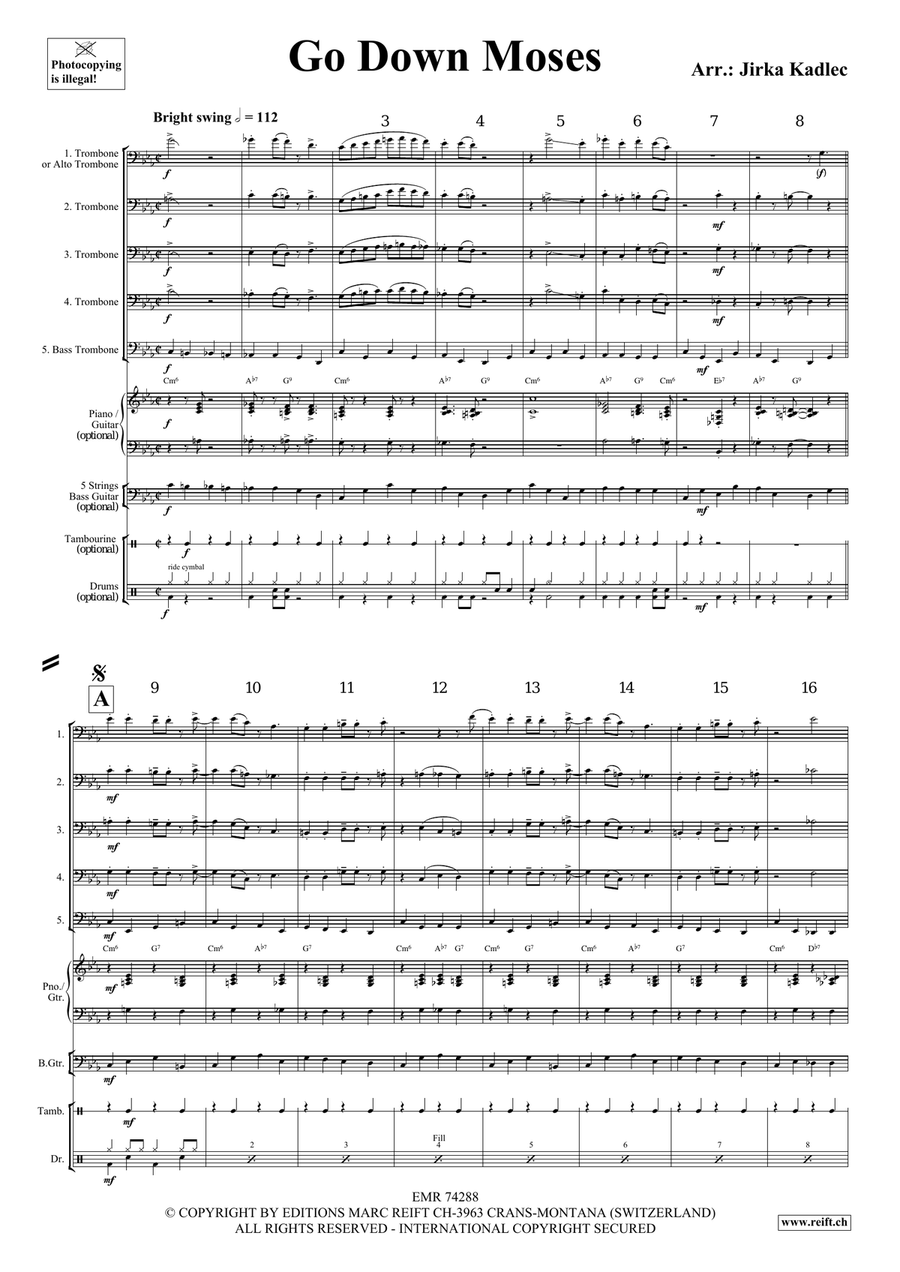 Go Down Moses Go Down Moses Trombone scores gallery preview page 3