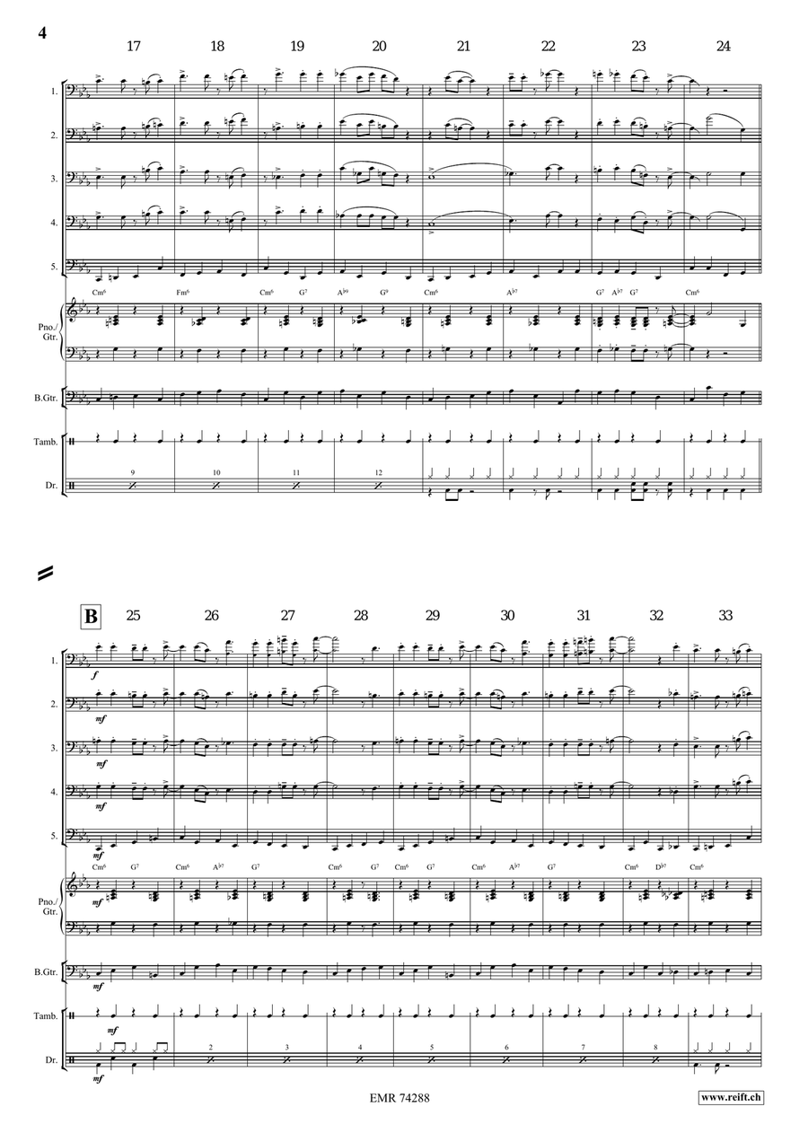 Go Down Moses Go Down Moses Trombone scores gallery preview page 4