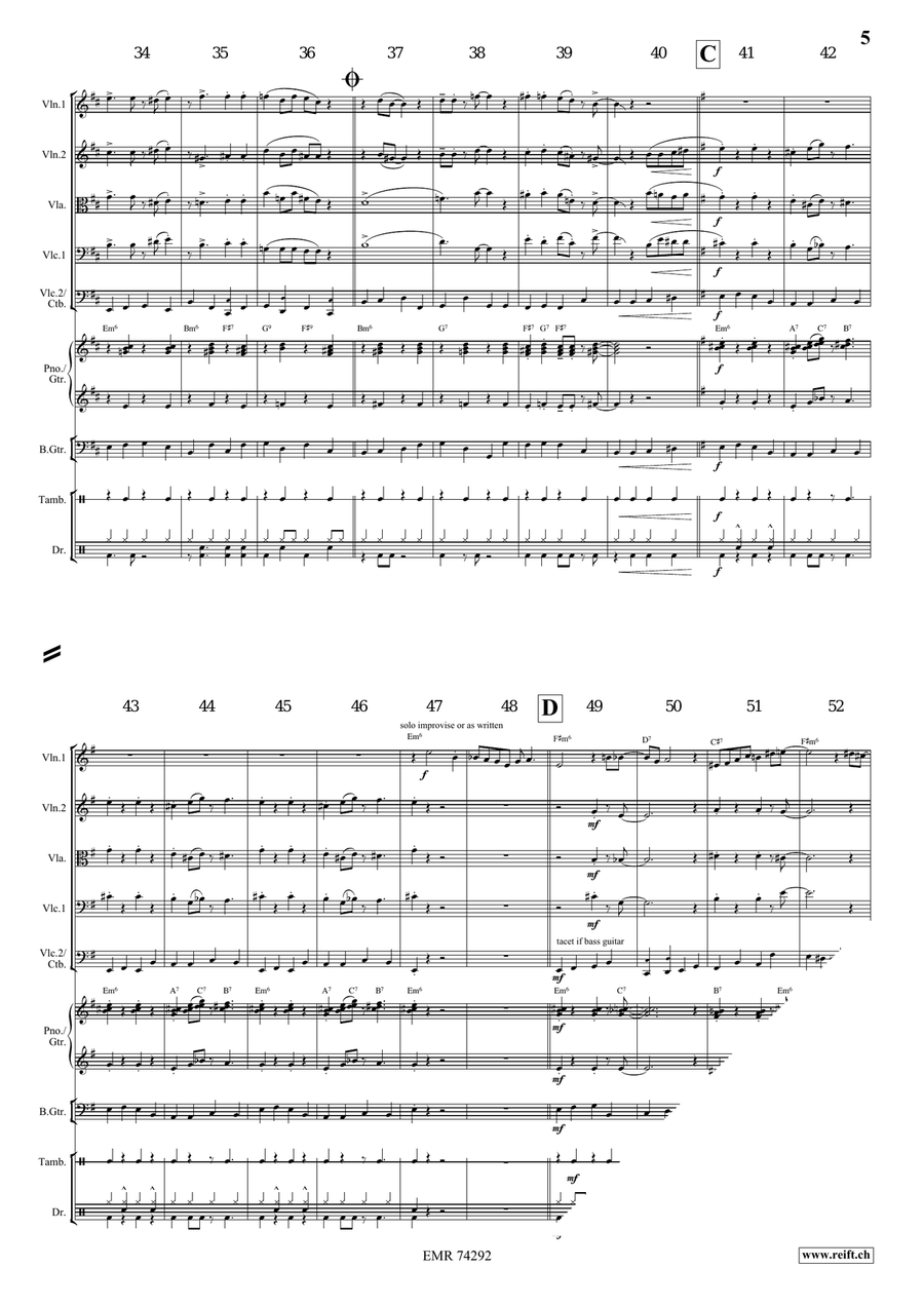 Go Down Moses Go Down Moses String Orchestra scores gallery preview page 5