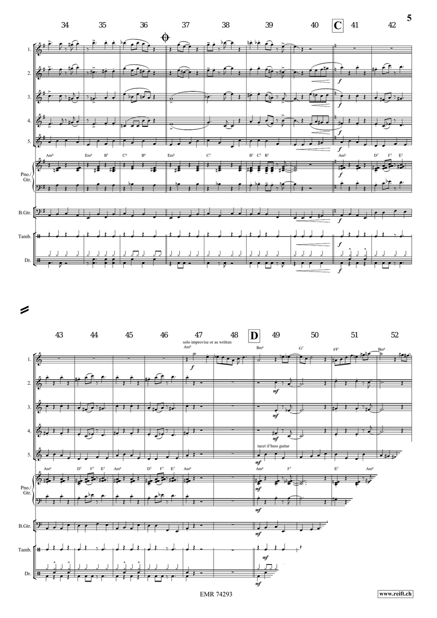 Go Down Moses Go Down Moses Flute scores gallery preview page 5