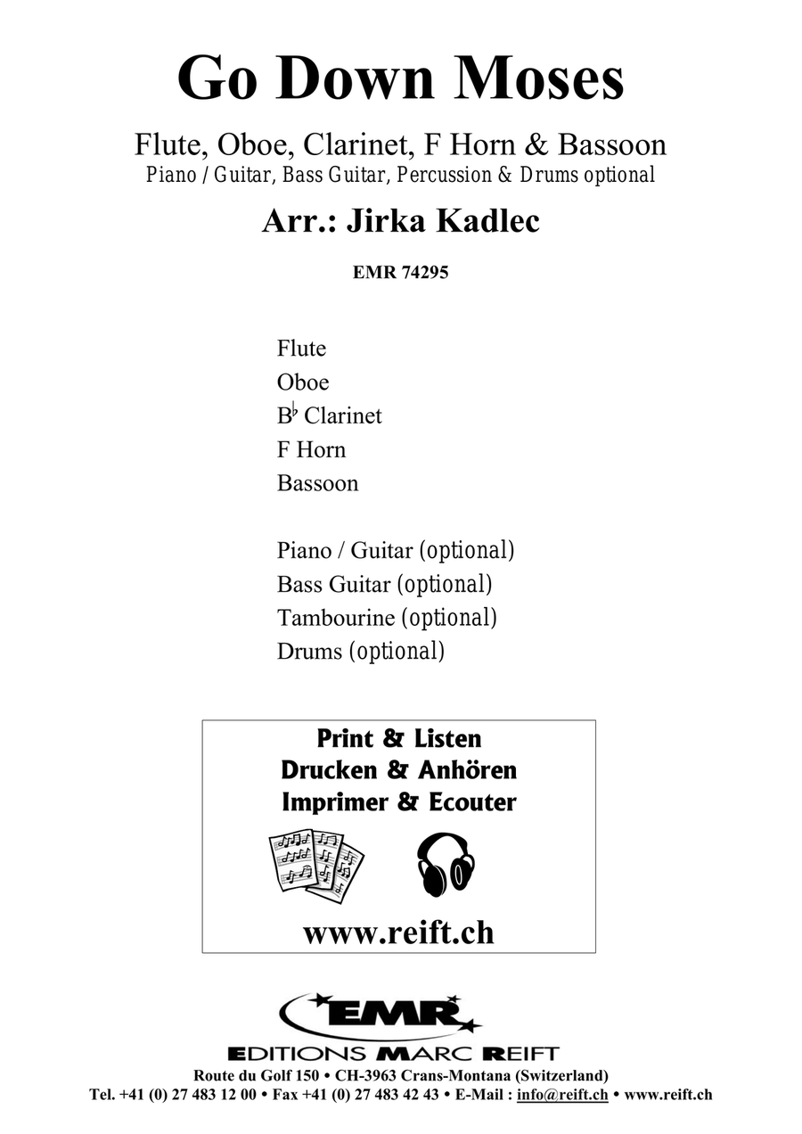 Go Down Moses Go Down Moses Woodwind Quintet scores gallery preview page 2