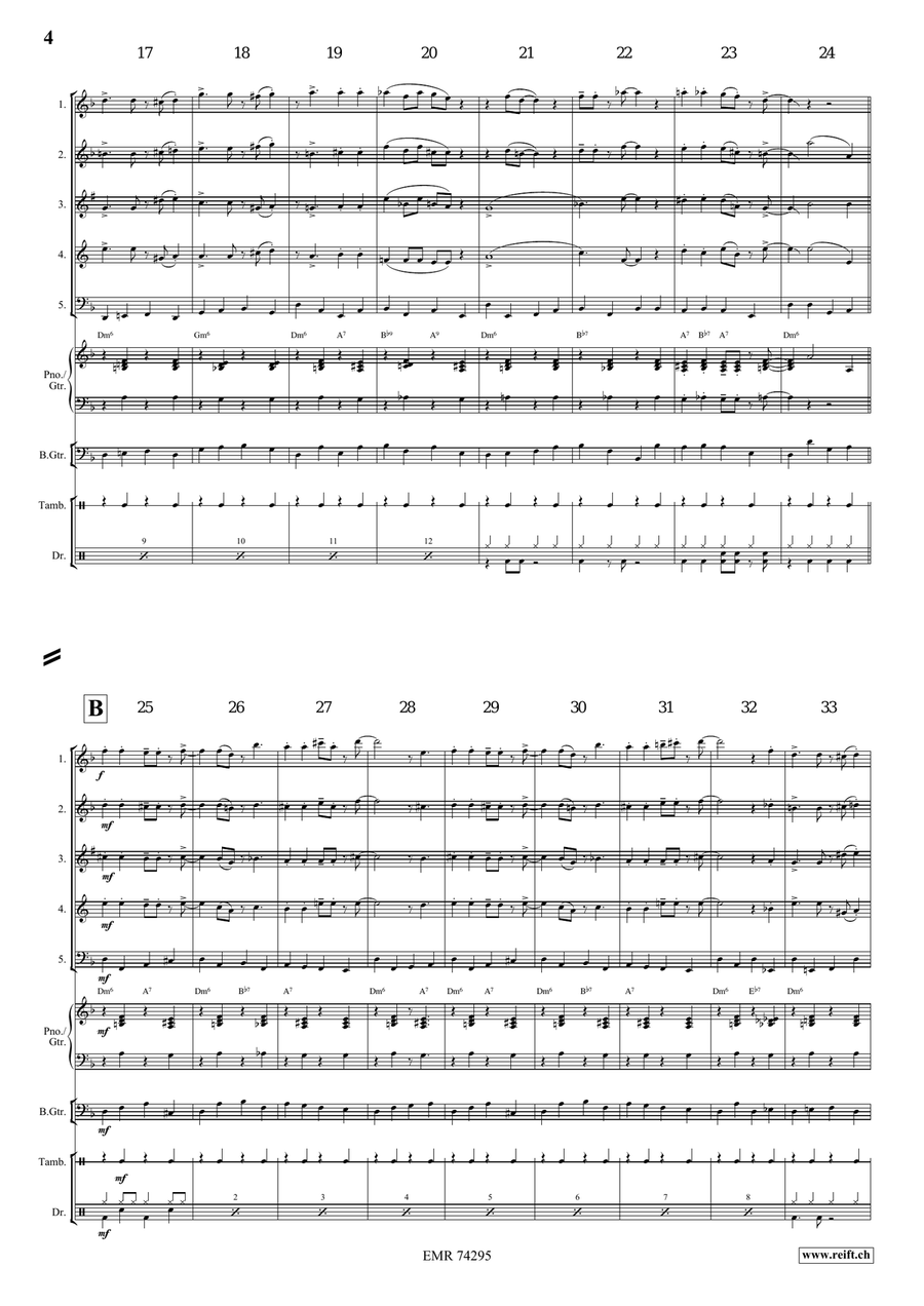 Go Down Moses Go Down Moses Woodwind Quintet scores gallery preview page 4