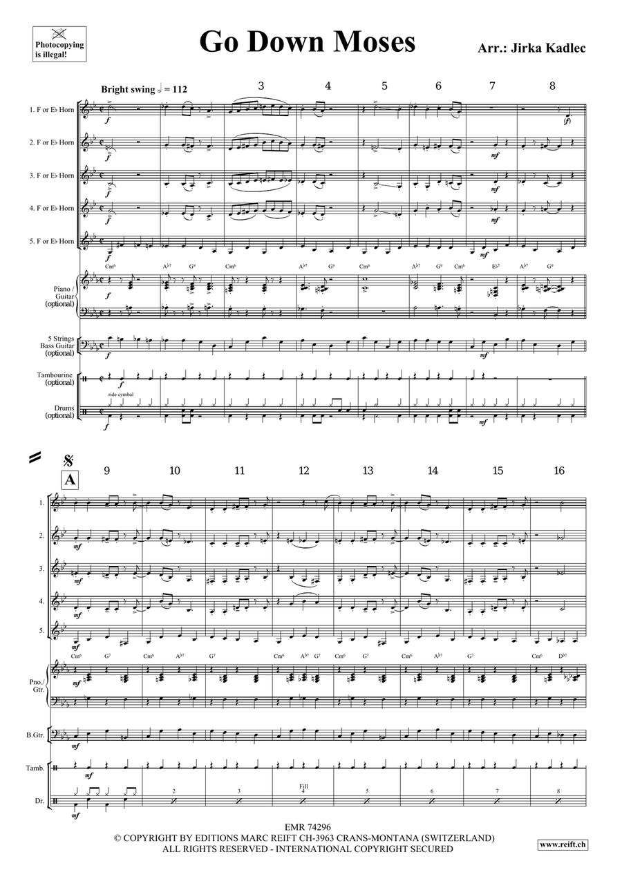 Go Down Moses Go Down Moses Horn scores gallery preview page 3