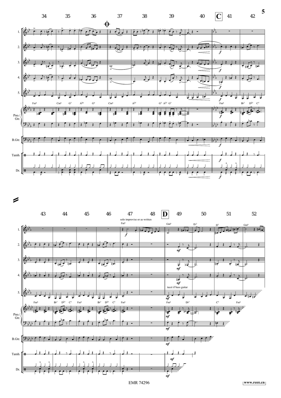 Go Down Moses Go Down Moses Horn scores gallery preview page 5