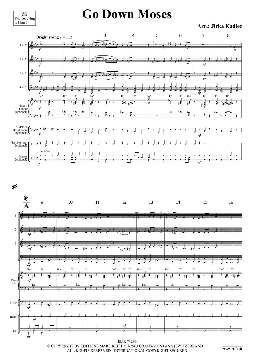 Go Down Moses Go Down Moses Score scores gallery preview page 3