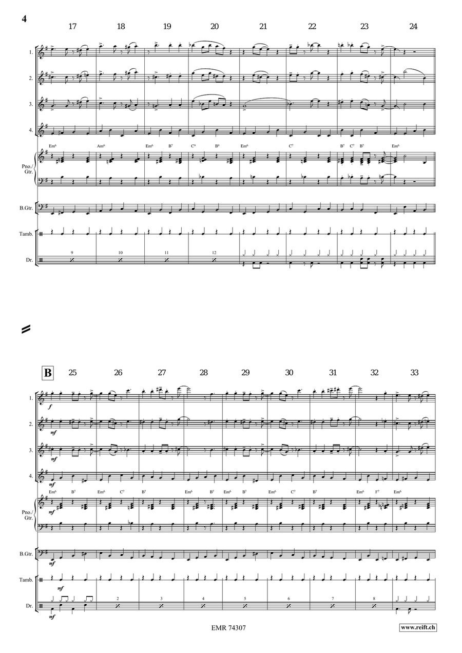 Go Down Moses Go Down Moses Flute Quartet scores gallery preview page 4