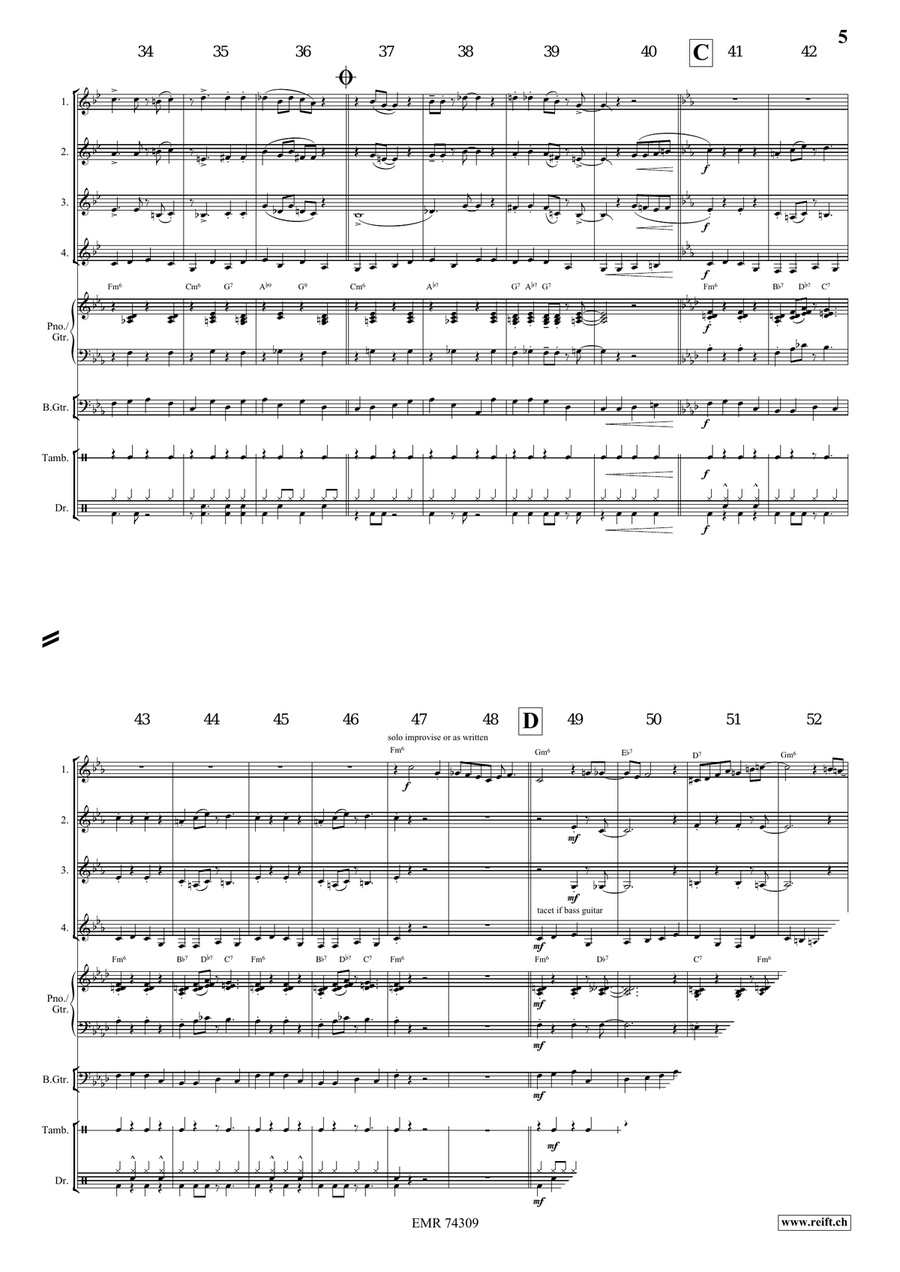 Go Down Moses Go Down Moses Horn scores gallery preview page 5