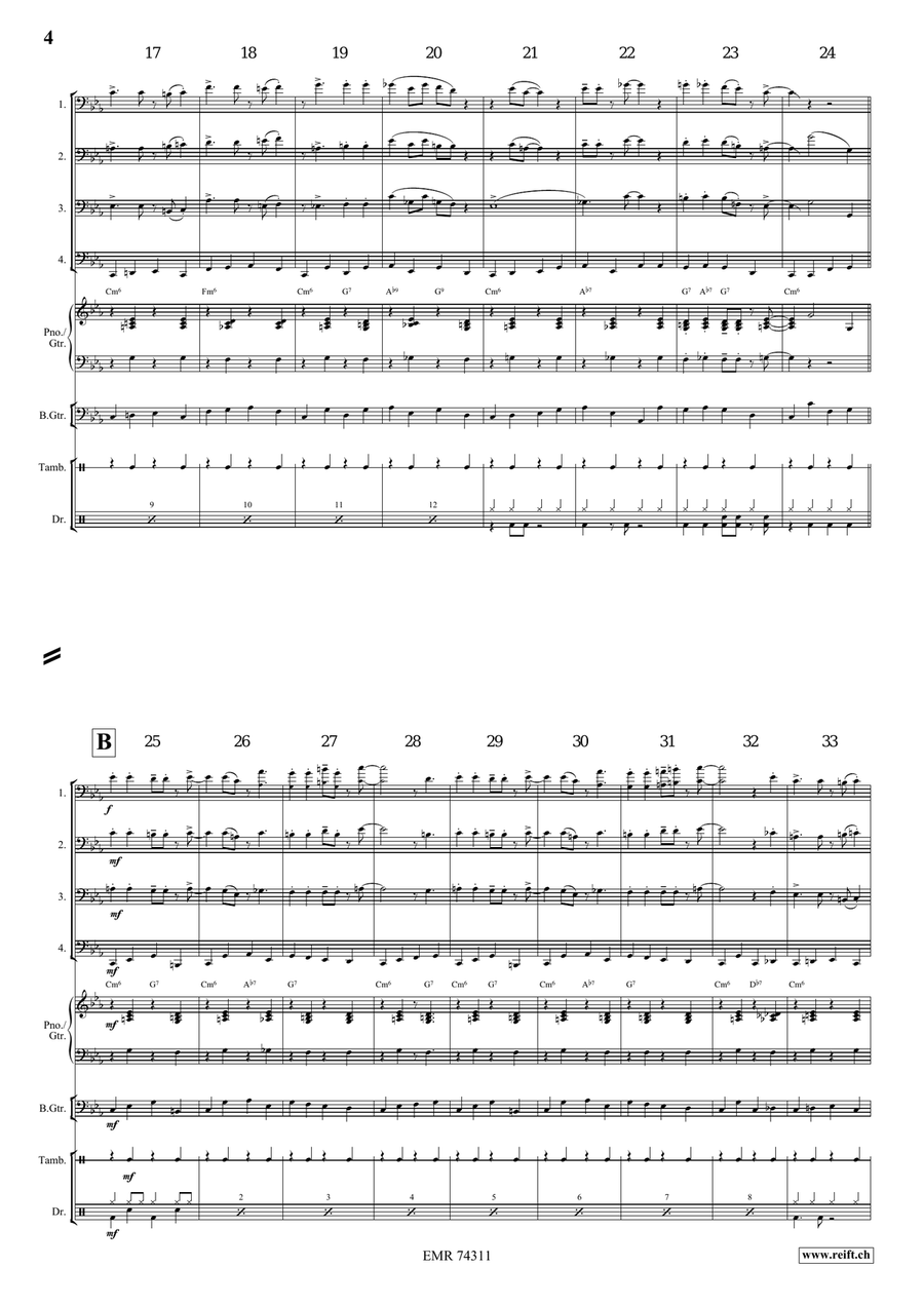Go Down Moses Go Down Moses Tuba Quartet scores gallery preview page 4