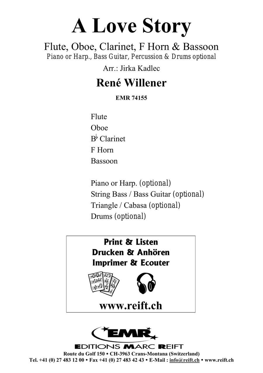 A Love Story A Love Story Woodwind Quintet scores gallery preview page 2