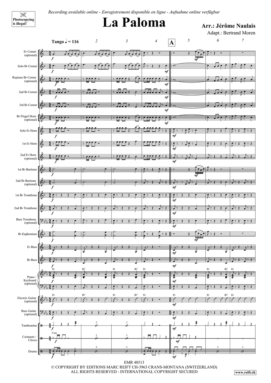 La Paloma La Paloma Brass Band scores gallery preview page 4