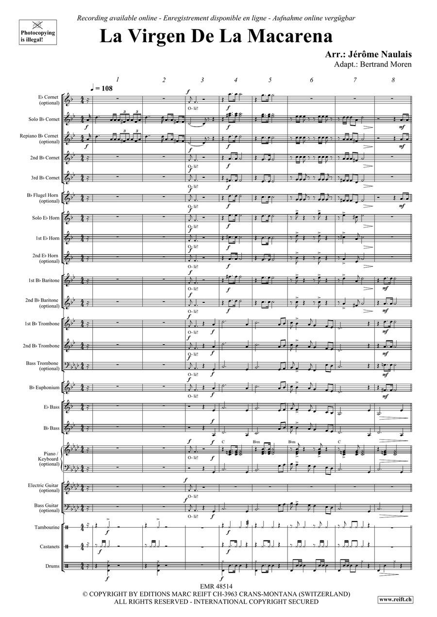 La Virgen De La Macarena La Virgen De La Macarena Brass Band scores gallery preview page 4
