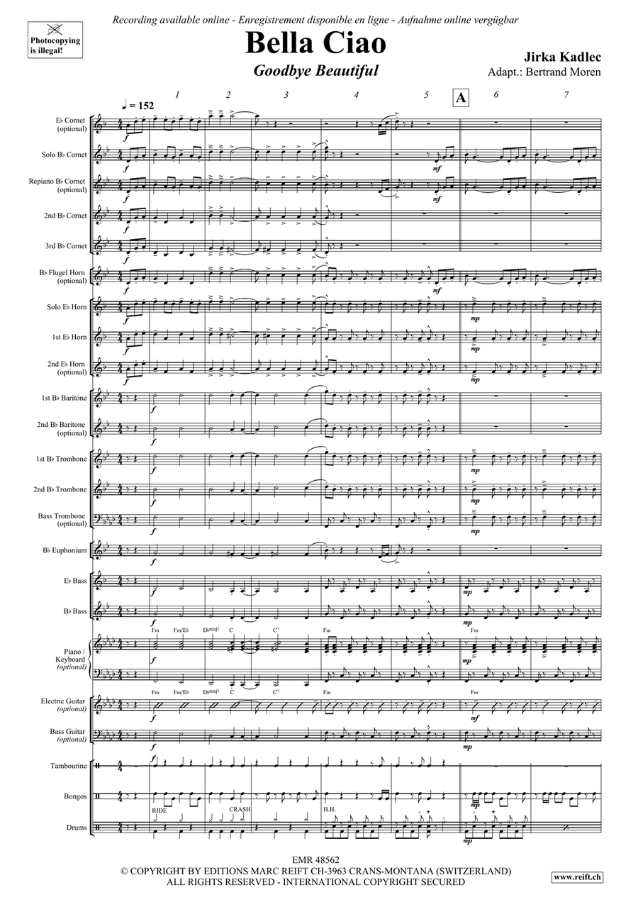 Bella Ciao Bella Ciao Brass Band scores gallery preview page 4