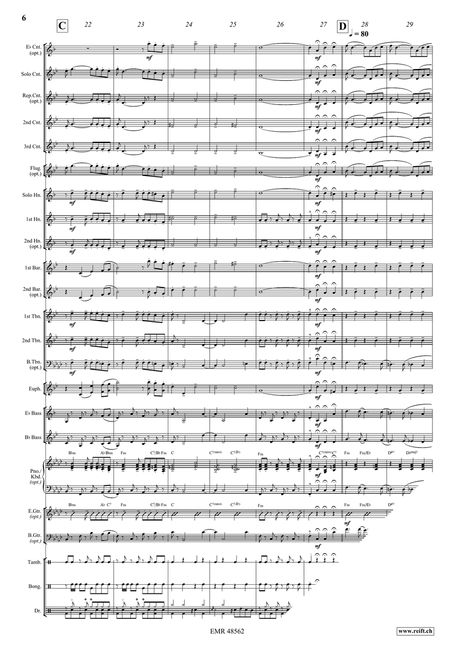 Bella Ciao Bella Ciao Brass Band scores gallery preview page 7