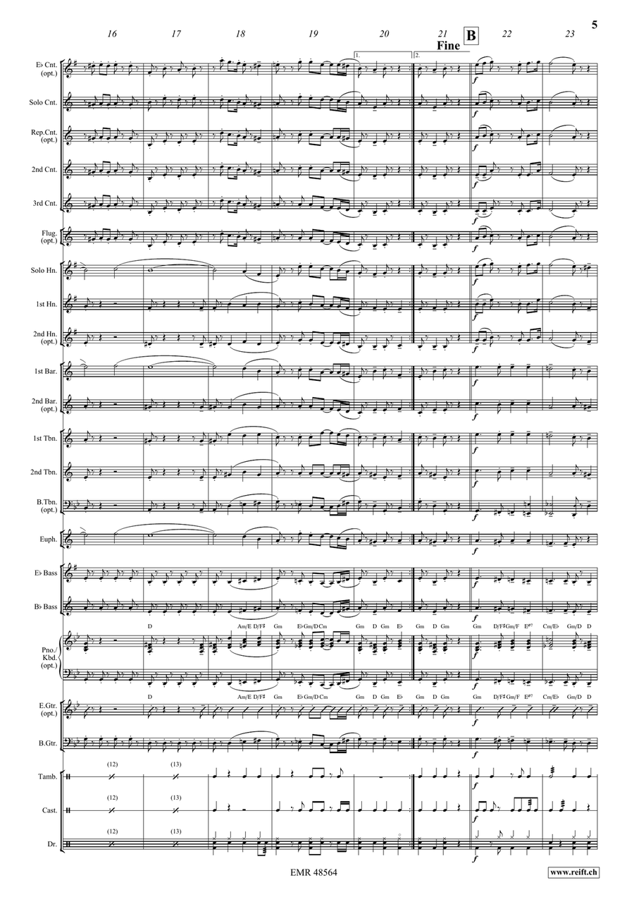 La Cumparsita La Cumparsita Brass Band scores gallery preview page 6