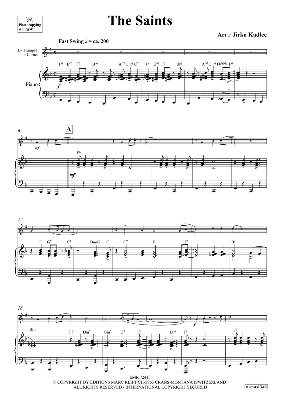 The Saints The Saints Cornet scores gallery preview page 4