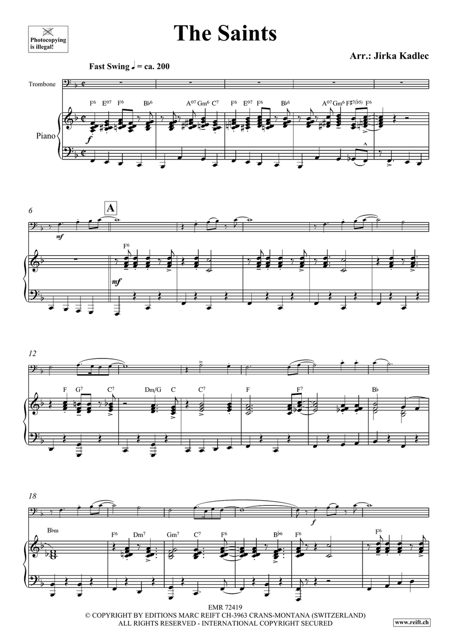 The Saints The Saints Piano Accompaniment scores gallery preview page 4