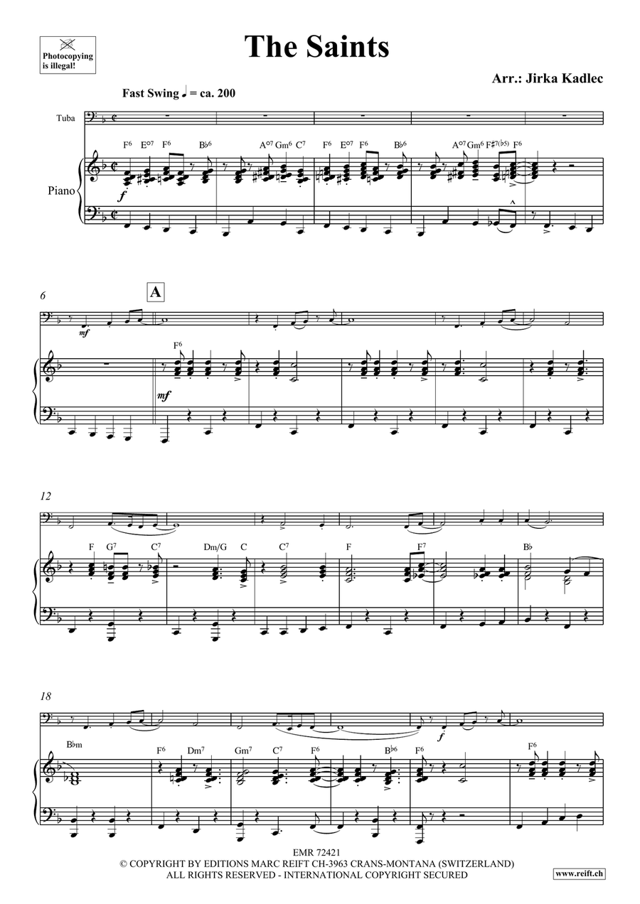 The Saints The Saints Tuba scores gallery preview page 4