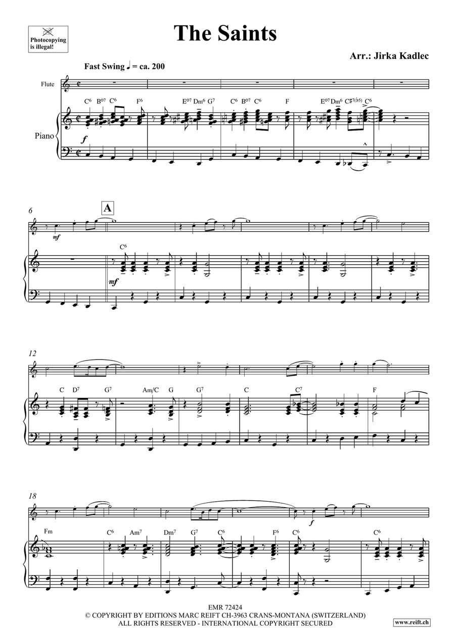 The Saints The Saints Flute Solo scores gallery preview page 4