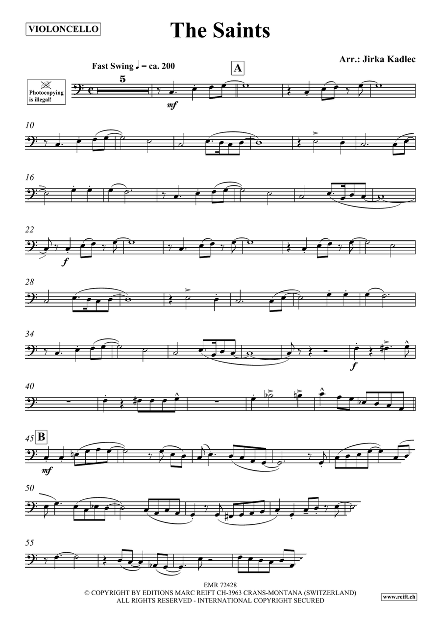 The Saints The Saints Piano Accompaniment scores gallery preview page 3
