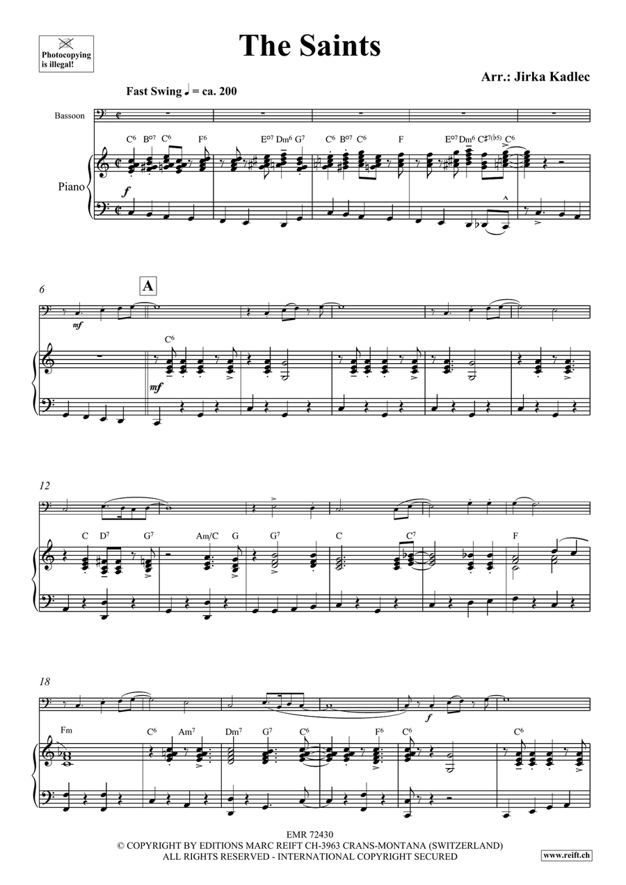 The Saints The Saints Bassoon Solo scores gallery preview page 4