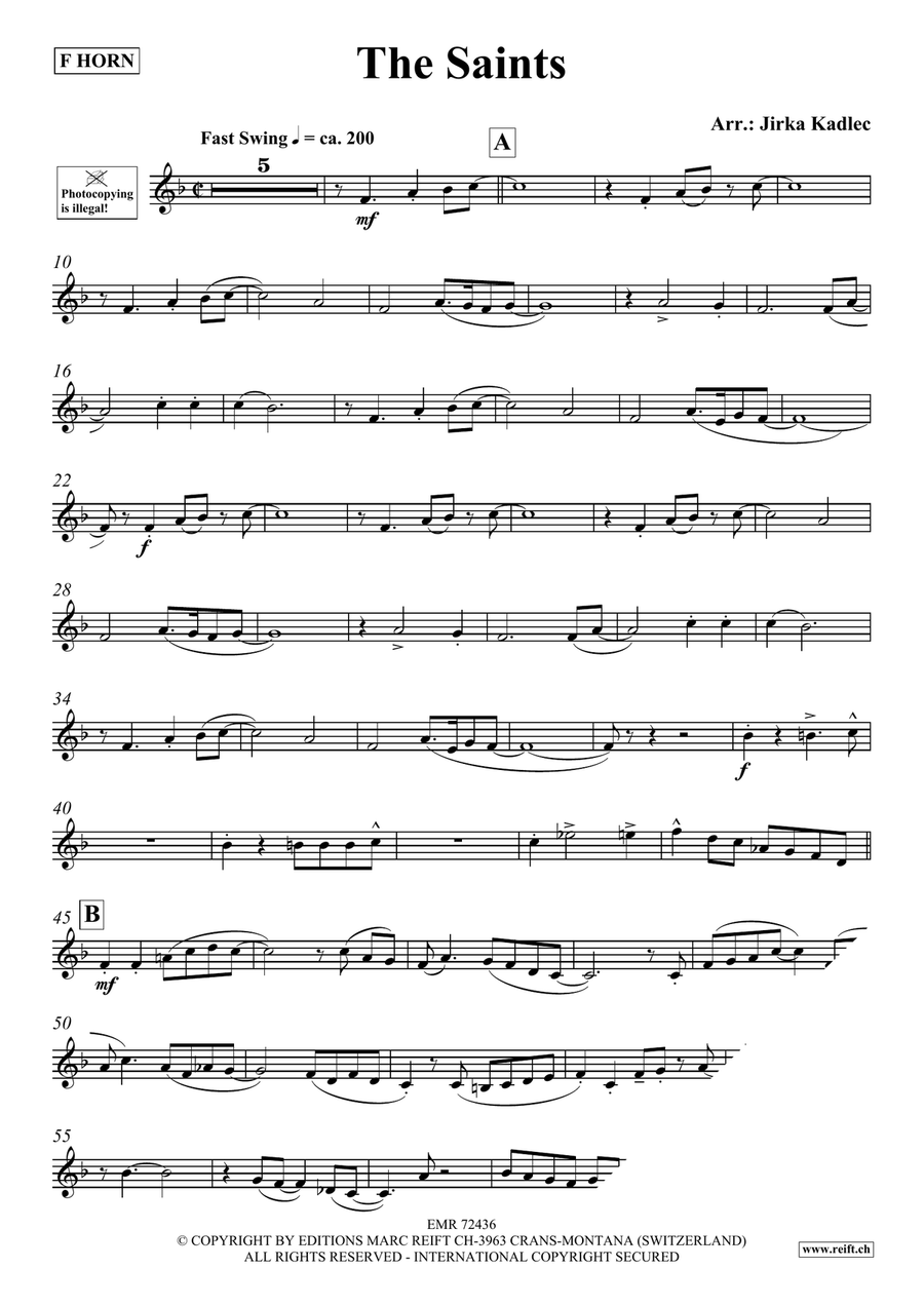 The Saints The Saints Horn scores gallery preview page 3