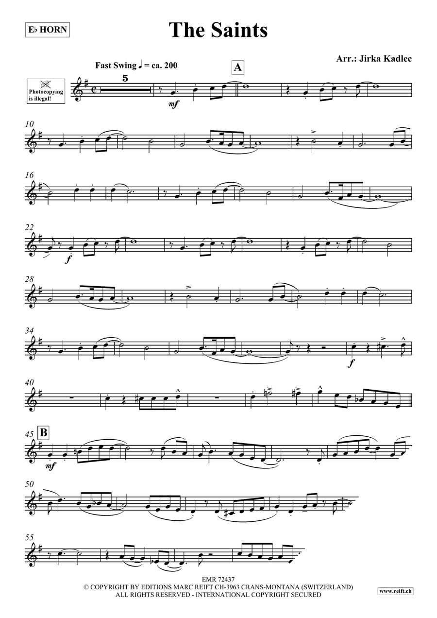 The Saints The Saints Horn scores gallery preview page 3