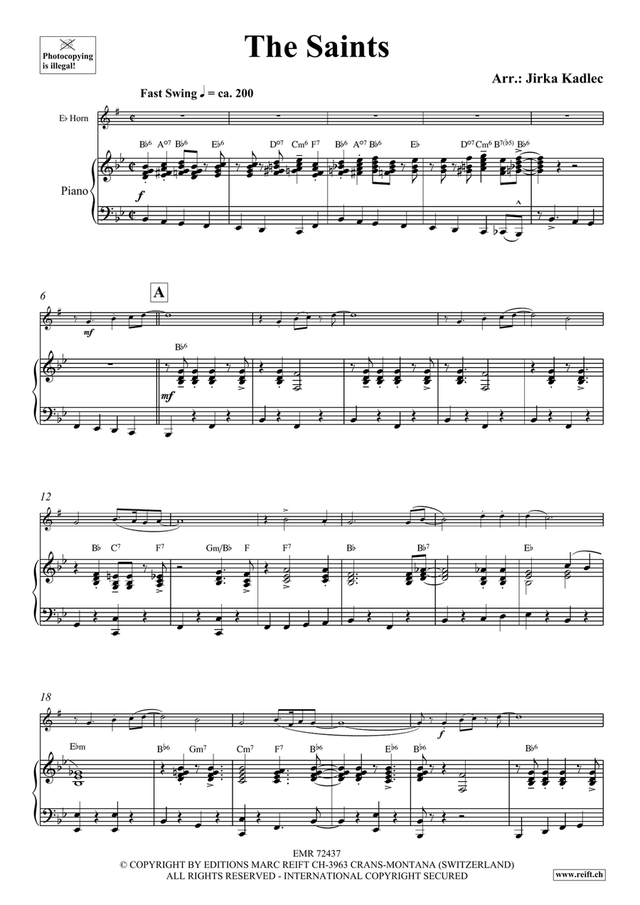 The Saints The Saints Horn scores gallery preview page 4