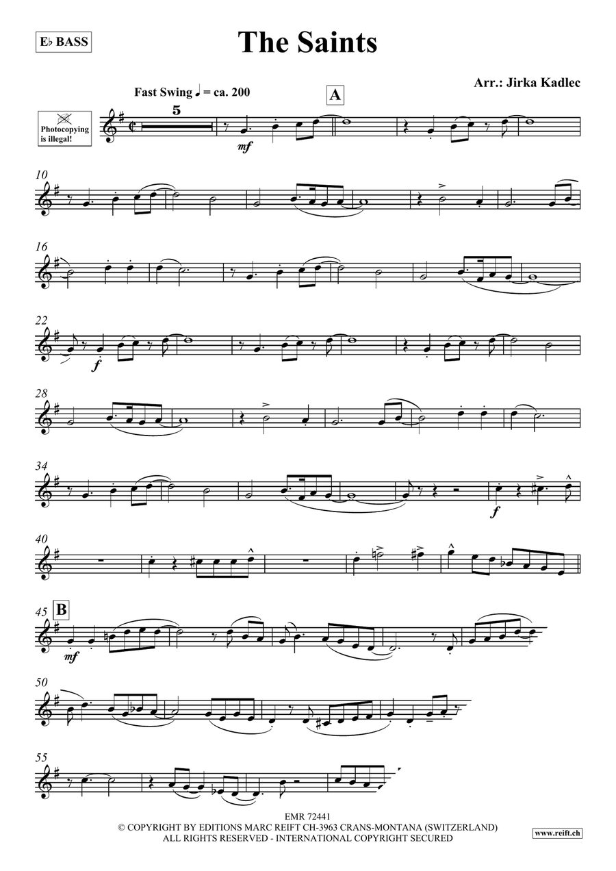 The Saints The Saints Voice Solo scores gallery preview page 3
