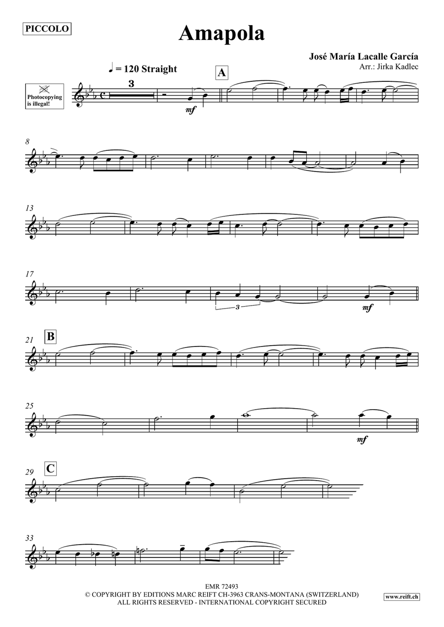 Amapola Amapola Piccolo scores gallery preview page 3