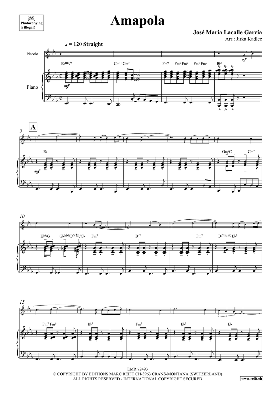 Amapola Amapola Piccolo scores gallery preview page 4