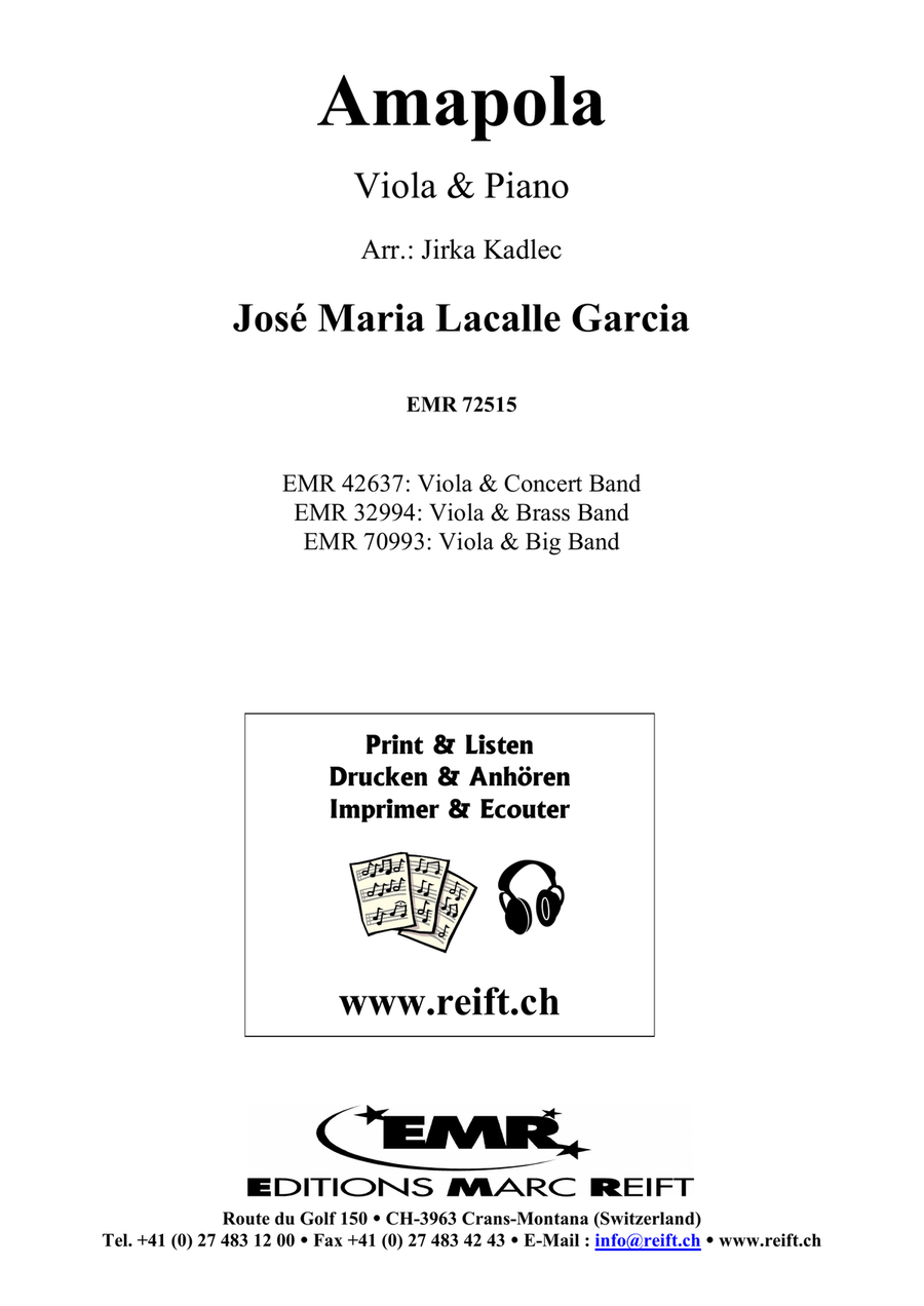 Amapola Amapola Piano Accompaniment scores gallery preview page 2