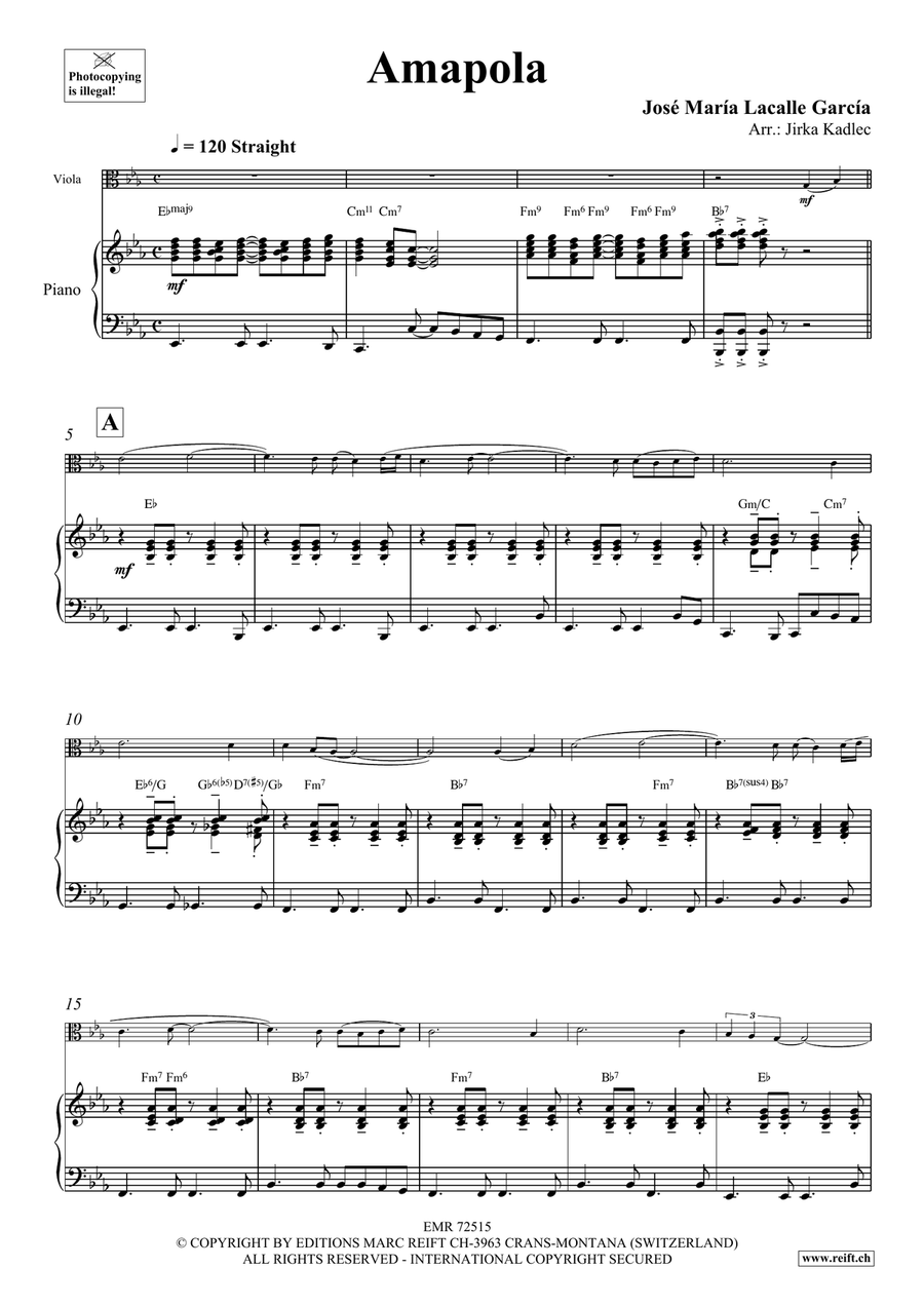 Amapola Amapola Piano Accompaniment scores gallery preview page 4