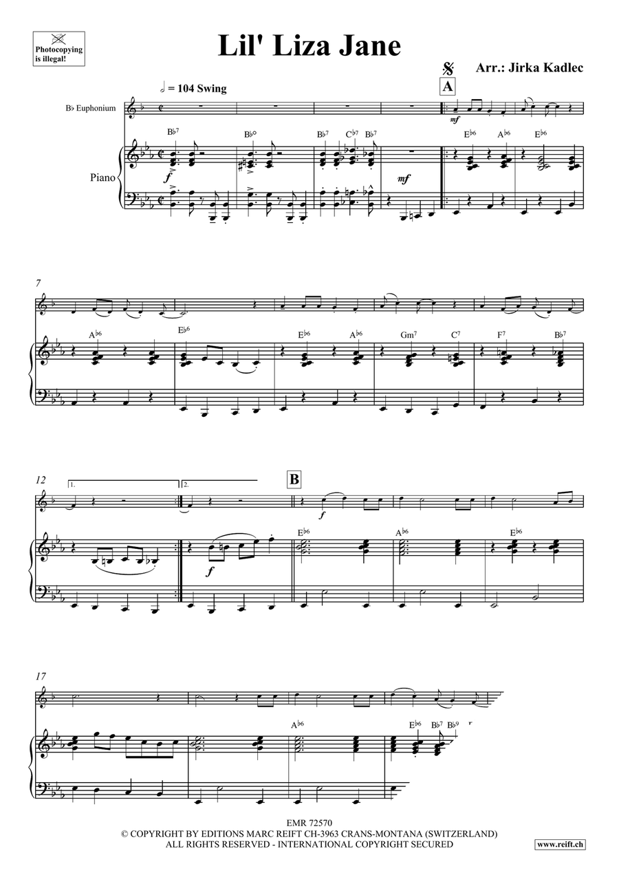 Lil' Liza Jane Lil' Liza Jane Euphonium scores gallery preview page 3