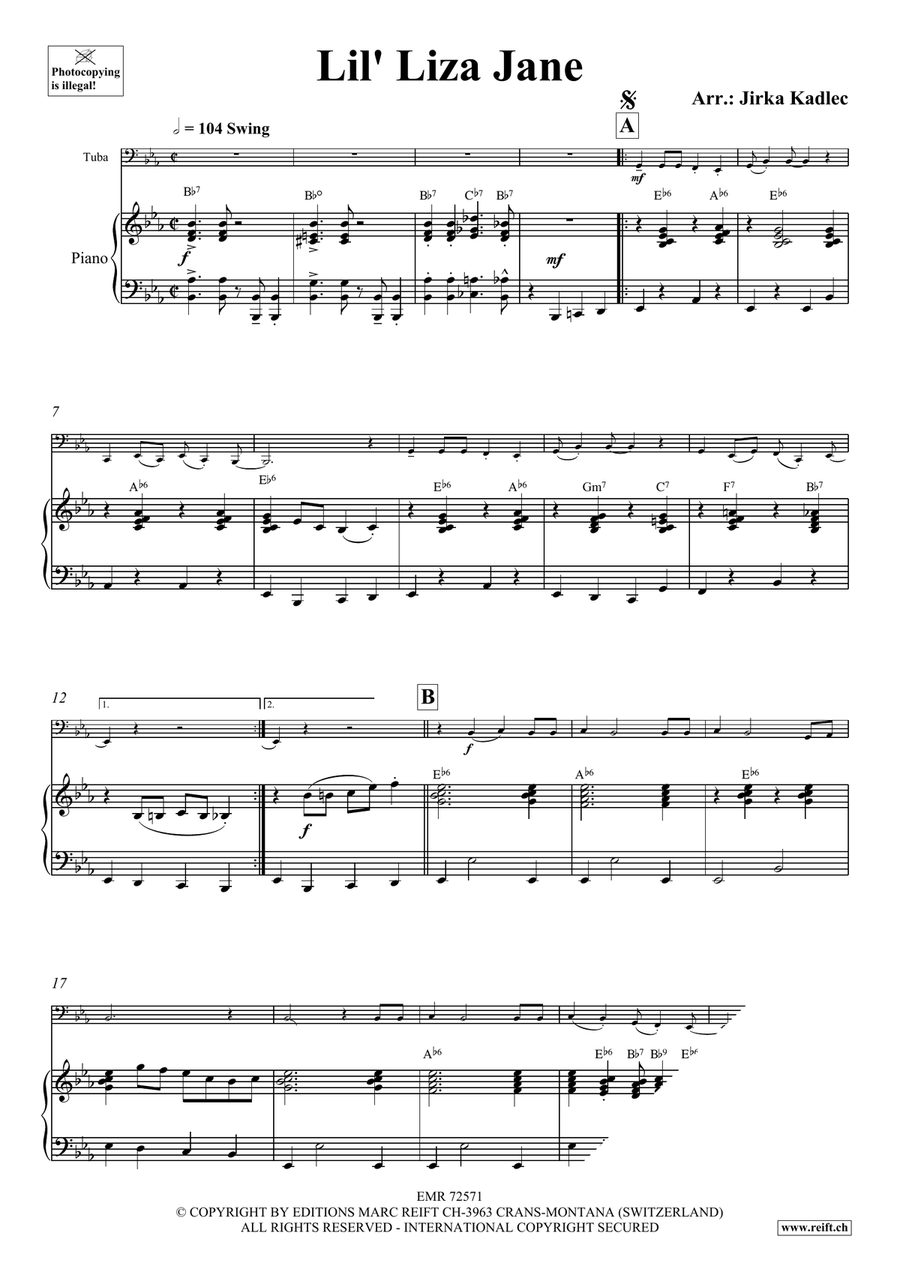 Lil' Liza Jane Lil' Liza Jane Tuba scores gallery preview page 3