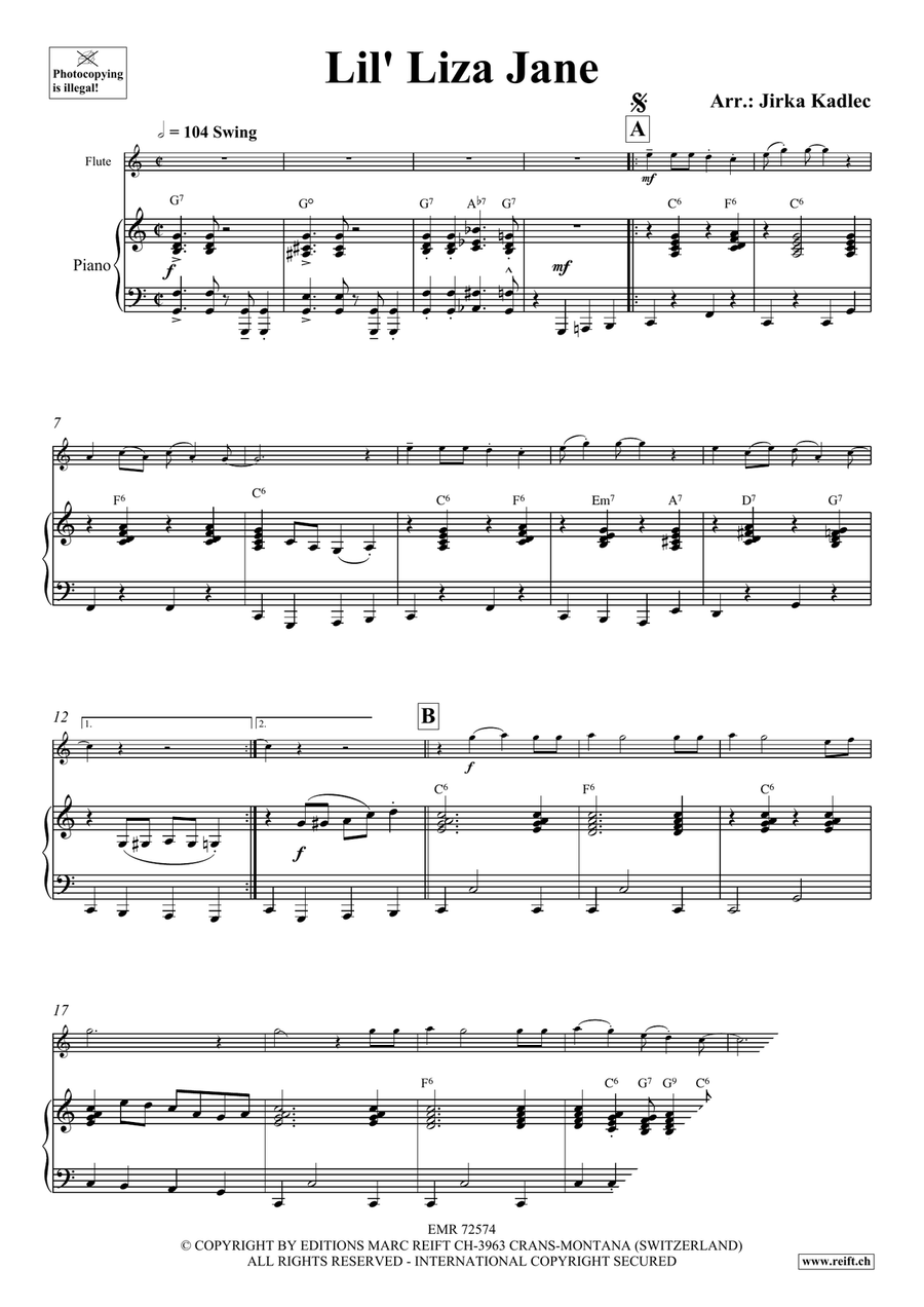 Lil' Liza Jane Lil' Liza Jane Flute Solo scores gallery preview page 3