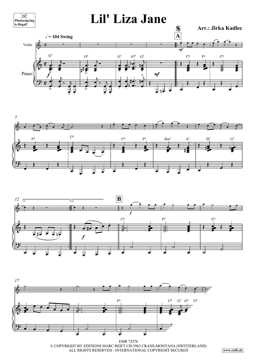 Lil' Liza Jane Lil' Liza Jane Violin Solo scores gallery preview page 3