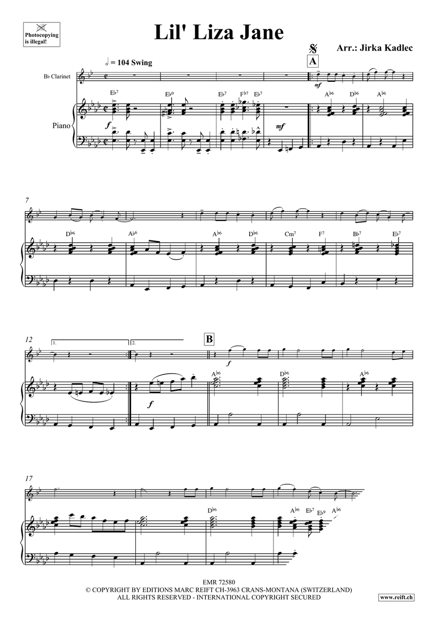Lil' Liza Jane Lil' Liza Jane Clarinet Solo scores gallery preview page 3
