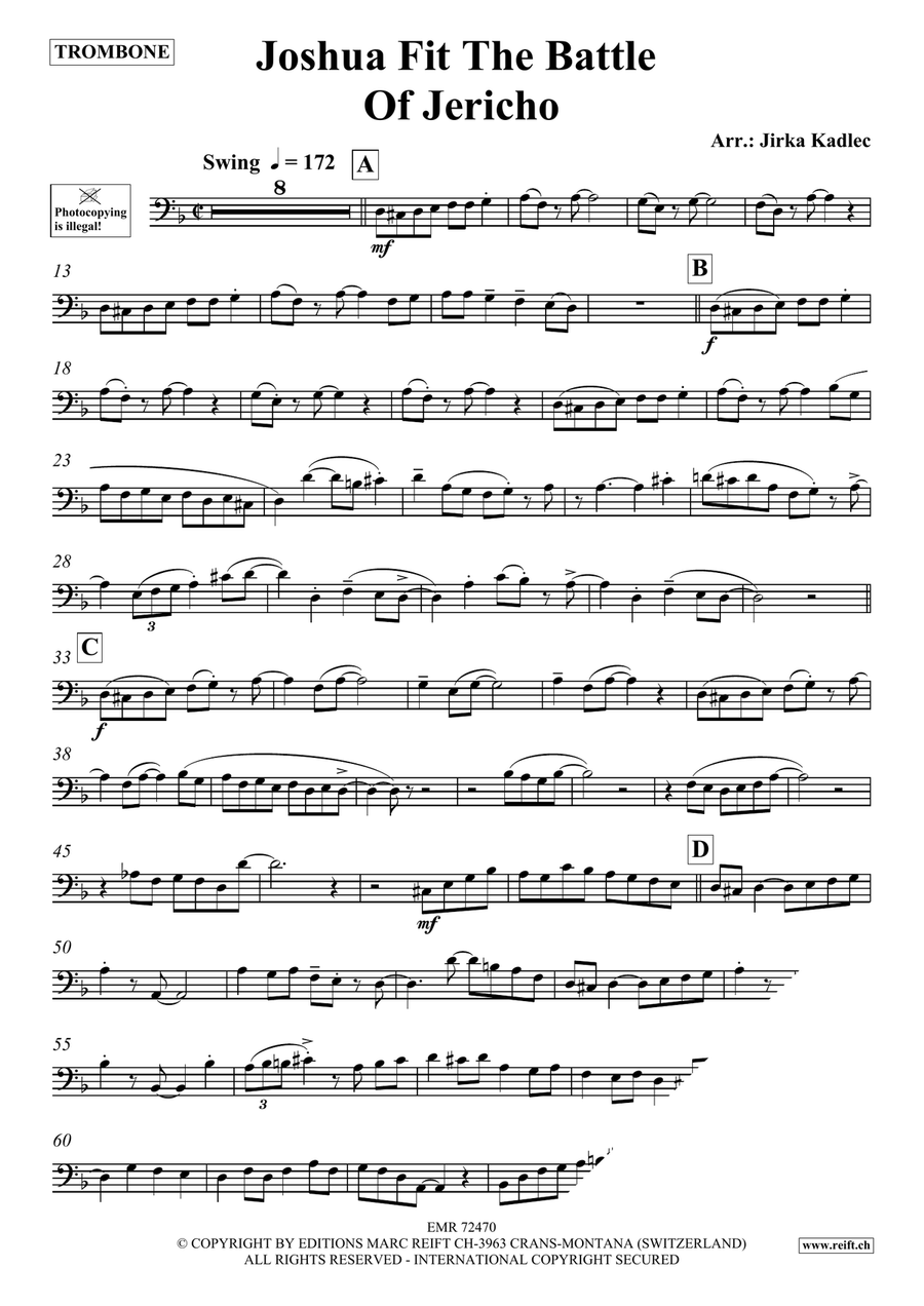 Joshua Fit The Battle Of Jericho Piano Accompaniment scores gallery preview page 3