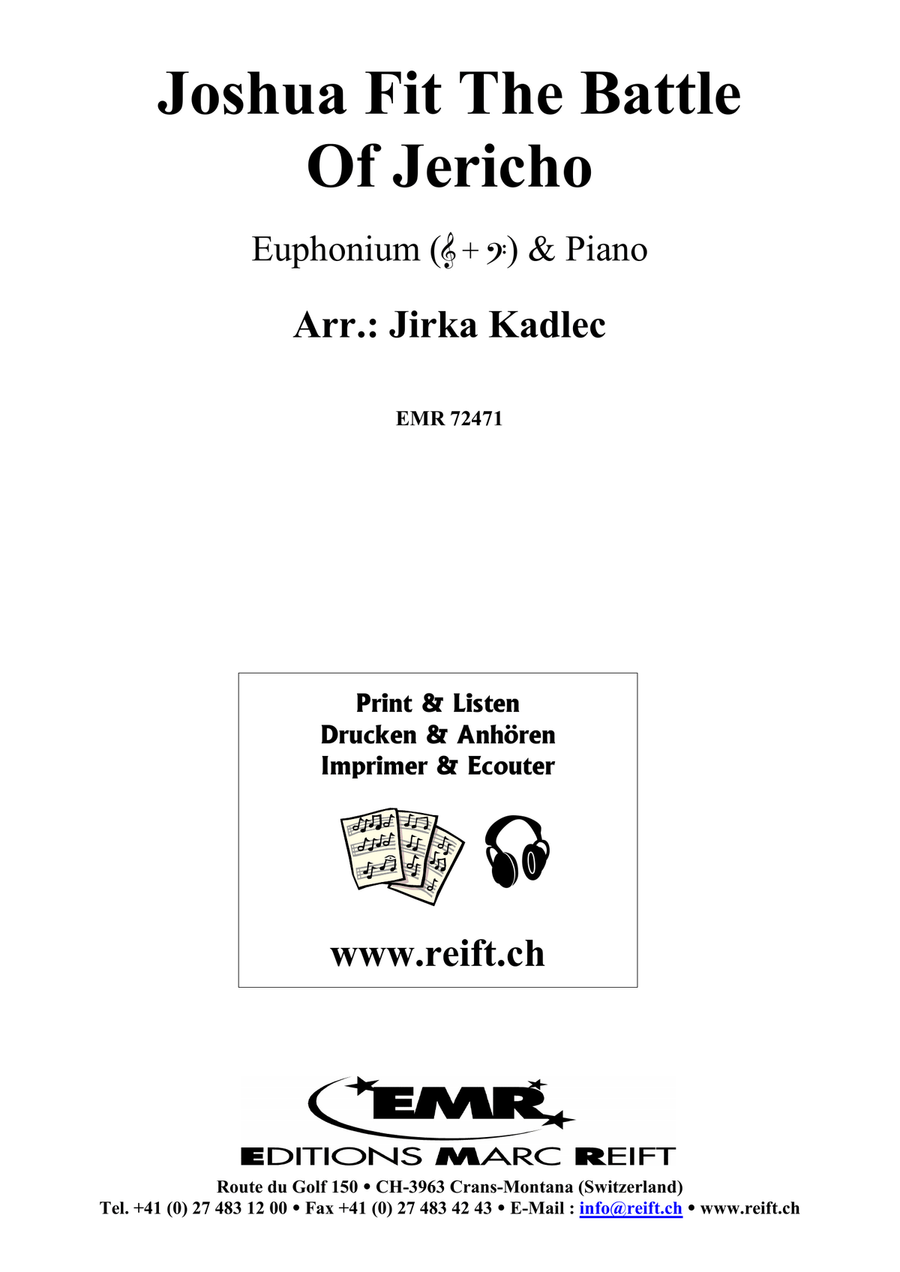 Joshua Fit The Battle Of Jericho Euphonium scores gallery preview page 2
