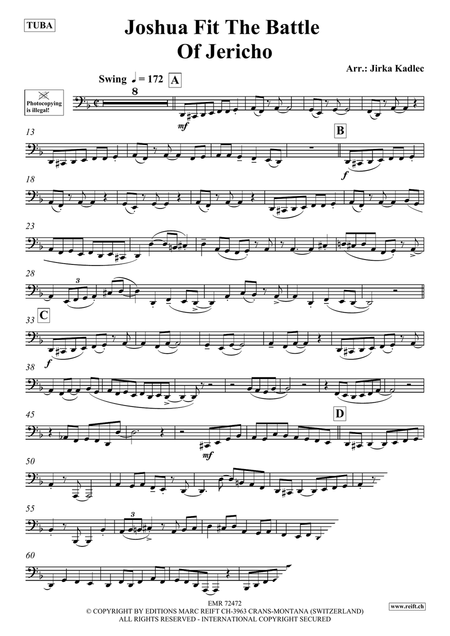 Joshua Fit The Battle Of Jericho Tuba scores gallery preview page 3