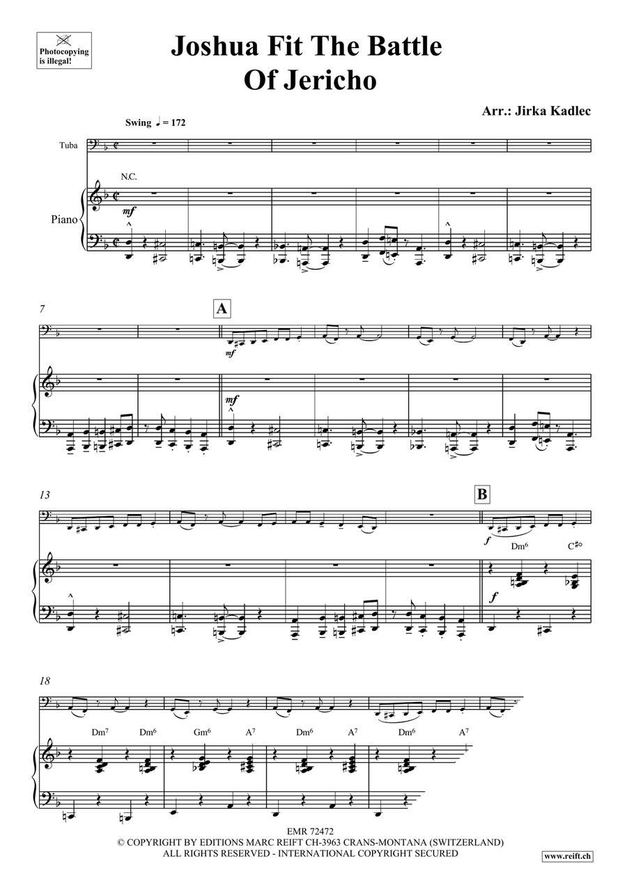Joshua Fit The Battle Of Jericho Tuba scores gallery preview page 4
